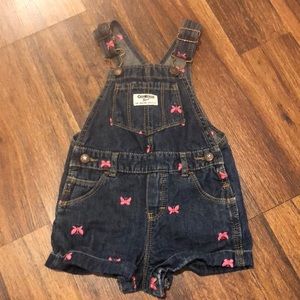 OshKosh overalls with butterflies